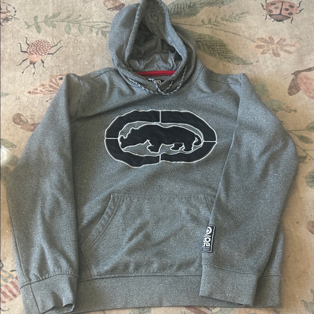 Echo Charcoal Hoodie with Bear Logo